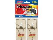 PIC MTW4INN Wood Mouse Traps 4 pk