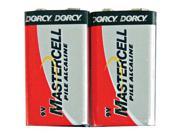 Dorcy 41 6111 Mastercell 9V 2 Pack Alkaline Batteries