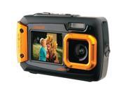 COLEMAN 2V9WP-O 20.0 Megapixel Duo2 Dual-Screen Waterproof Digital Camera (Orange)