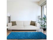 Lavish Home High Pile Shag Rug Carpet Blue 30x60