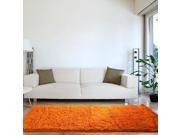 Lavish Home High Pile Shag Rug Carpet Orange 30x58
