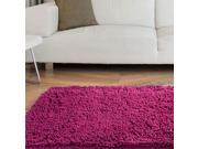 Lavish Home High Pile Shag Rug Carpet Pink 21x36