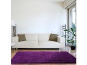 Lavish Home High Pile Shag Rug Carpet Purple 30x60