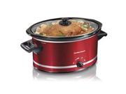 Hamilton Beach 33184 Red 8qt Oval Slow Cooker Red