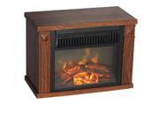 World Marketing EMF160 Comfort Glow 1200 watt Hearth Portable Fireplace Wood Grain Mini