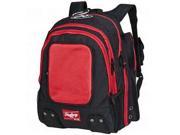 Rawlings Baseball Player Backpack Bat Bag Scarlet