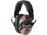 WALKERS GAME EAR GWP FPM1 PKMO PRO Low Profile Folding Muff Pink Mossy Oak Camo