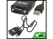 USB 2.0 to RS232 DB9 Serial Adapter Converter Cable Cord