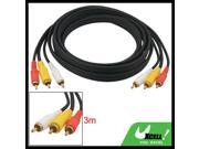 3 RCA Male to 3 RCA Male M M Audio Video Cable 3 Meters
