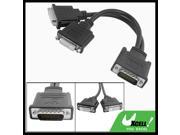 DMS 59 Male to 2 Dual Link DVI I 24 5 Pin Splitter Adapter Cable