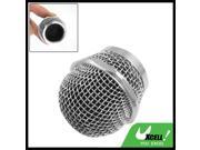 Silver Tone Dynamic Mic Microphone Grille Ball Head Replacement