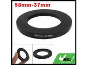 58mm 37mm 58mm to 37mm Black Step Down Ring Adapter for Camera