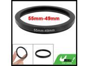 55mm 49mm 55mm to 49mm Black Step Down Ring Adapter for Camera