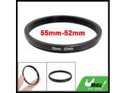 55mm 52mm 55mm to 52mm Black Step Down Ring Adapter for Camera