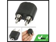 Replacement Female 3.5mm to Dual RCA Male Audio Plug Adapter