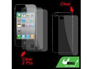 3 Pcs Anti Dust LCD Screen Protectors for iPhone 4 4G