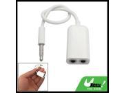 3.5mm Male to 2 Dual Female Adapter Splitter for iPhone 3G 3GS
