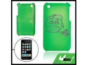 Green Hard Plastic Cartoon Case for Apple iPhone 3G New
