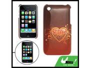 Smooth Heart Back Cover Plastic Case for iPhone 3G