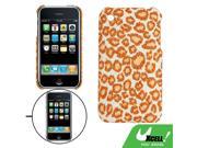 Glittery Leopard Orange Cover Case Cover for iPhone 3G
