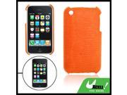Hard Plastic Textured Back Cover for iPhone 3G Orange