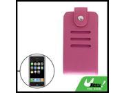 Pink Faux Leather Case Holder for Apple iPhone 1st Gen