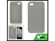 Gray Texturing Silicone Skin Case for Apple iPhone 4