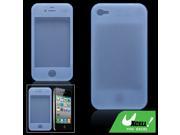 Light Blue Soft Silicone Skin Case for Apple iPhone 4