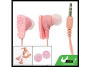 3.5mm Plugs in Ear Headphone Earphone Pink for Mobile Phone MP3