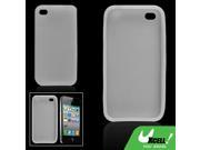 Protective Silicone Skin White Case for Apple iPhone 4