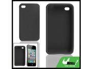 Black Silicone Skin Case Protector for Apple iPhone 4