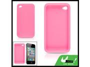 Phone Pink Silicone Skin Back Case Cover for iPhone 4