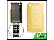 Yellow Texture Back Case Shell for Apple iPhone 3G New