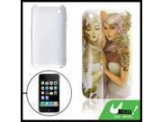 Mirror Lady Rubberized Plastic Back Cover for iPhone 3G