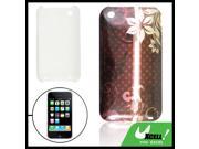 Flowers Pattern IMD Protector Back Case for iPhone 3G
