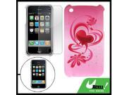 Floral Back Shell Screen Guard for Apple iPhone 3G Bfqfc