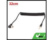 3.5mm Plug to Male PC Flash Sync Cable Cord Screw Lock for Trigger Studio Light
