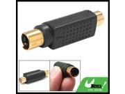 S Video 4 Pin Male to Female Audio Adapter Converter
