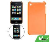 Clear Orange Plastic Back Cover for Apple iPhone 3G