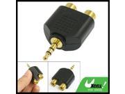 Replacement DC 3.5mm to Dual RCA Female Audio Plug Adapter