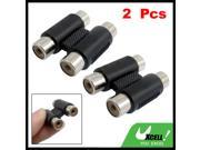2 Pcs 2 RCA Female to Female Coupler Adapter Connector Extension Gekdv