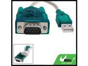 High Speed USB 2.0 to RS232 DB9 9 Pin Male Cable Connector Cord