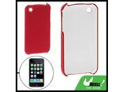 Coated Hard Plastic Case Cover Red for Apple iPhone 3G