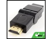 Black 180 Degree Rotating V1.4 HDMI Male to Mini HDMI Female Connector Adapter