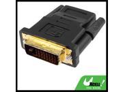 HDTV DVI D Double Link Male to HDMI Female Video Converter Adapter Black