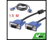 1.5 Meter 3 5 VGA 15 Pin Male to Male Plug Computer Monitor Cable Wire Cord