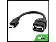 14cm USB 2.0 A Female to Mini USB Male OTG Converter Cable