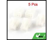 Ivory Color Plastic 6 Pin Male Module PSU ATX Connector Adapter 5 Pcs