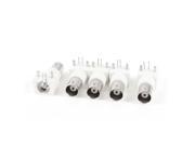 5pcs Right Angle PCB Mounting 8mm Screw BNC Female Connector for CCTV Camera