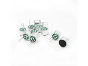Twin Needle MIC Capsule Electret Condenser Microphone 9.7mmx7mm 10 Pcs